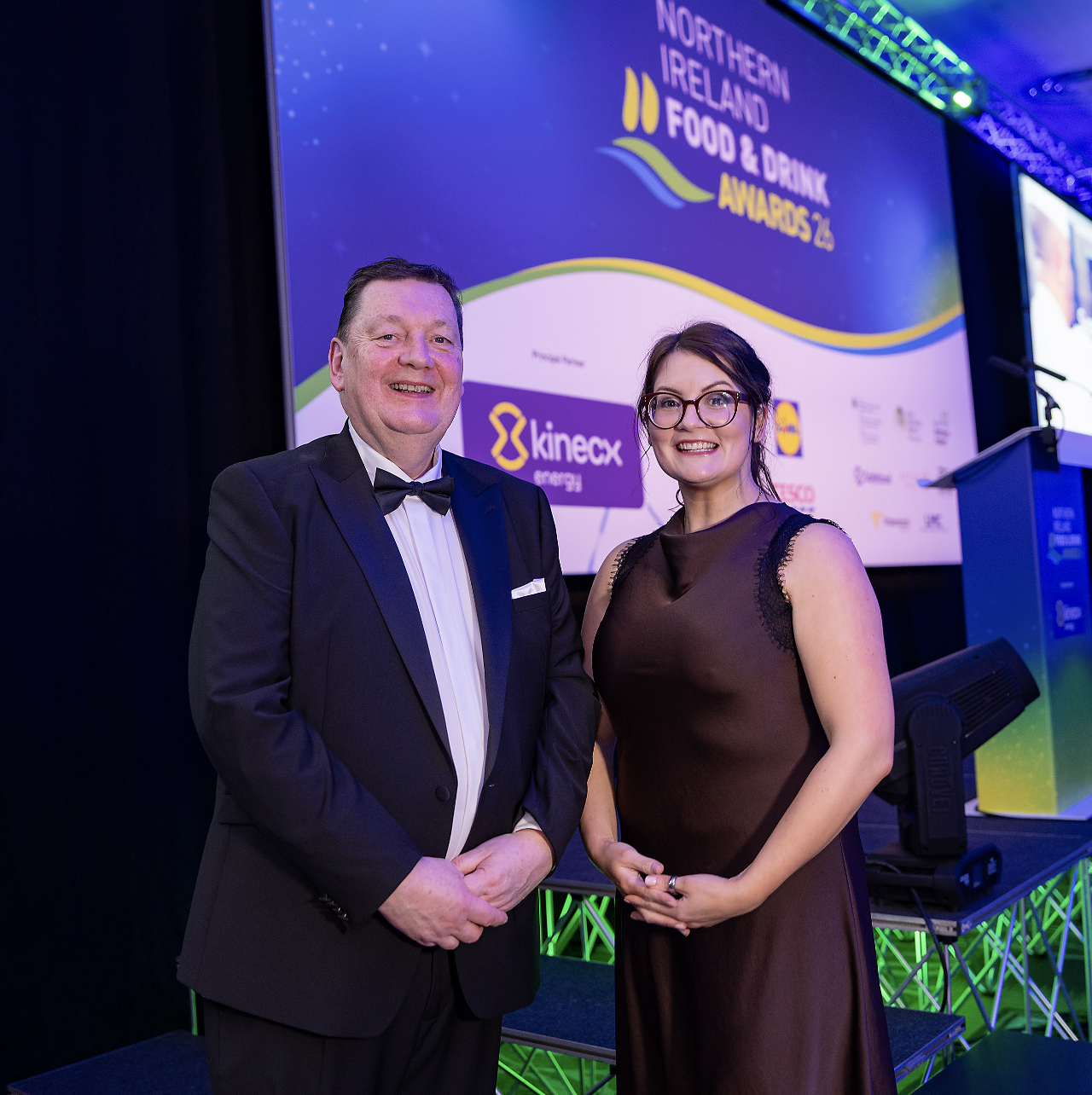 two people at an awards show