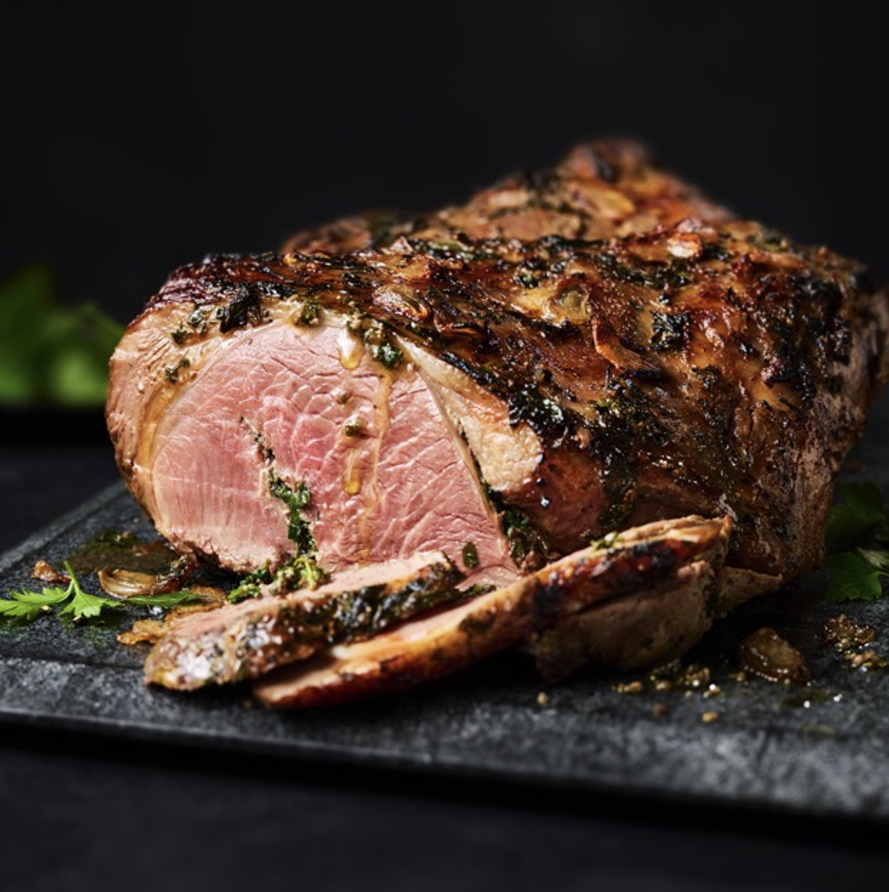 a leg of lamb