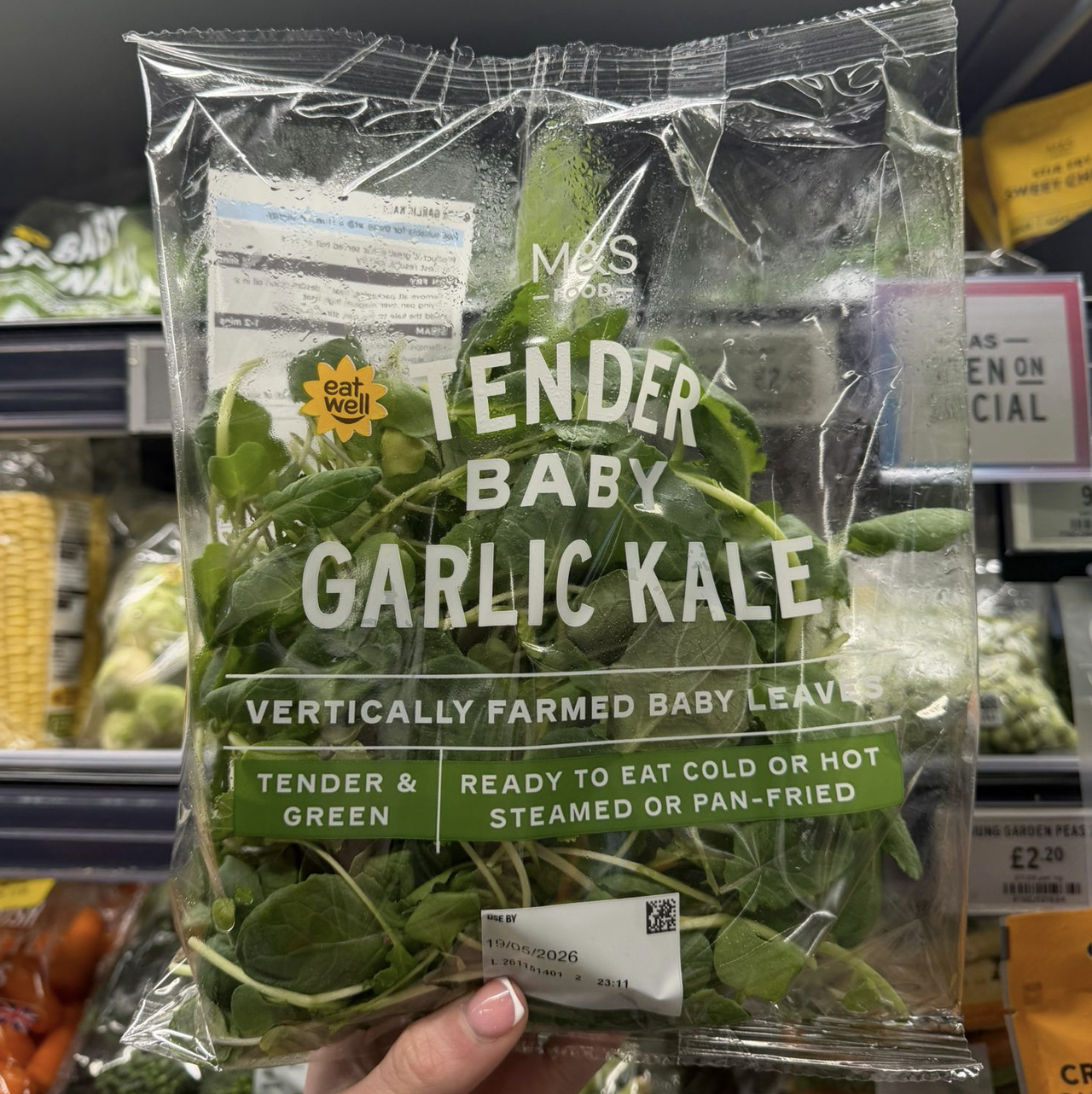 a bag of salad