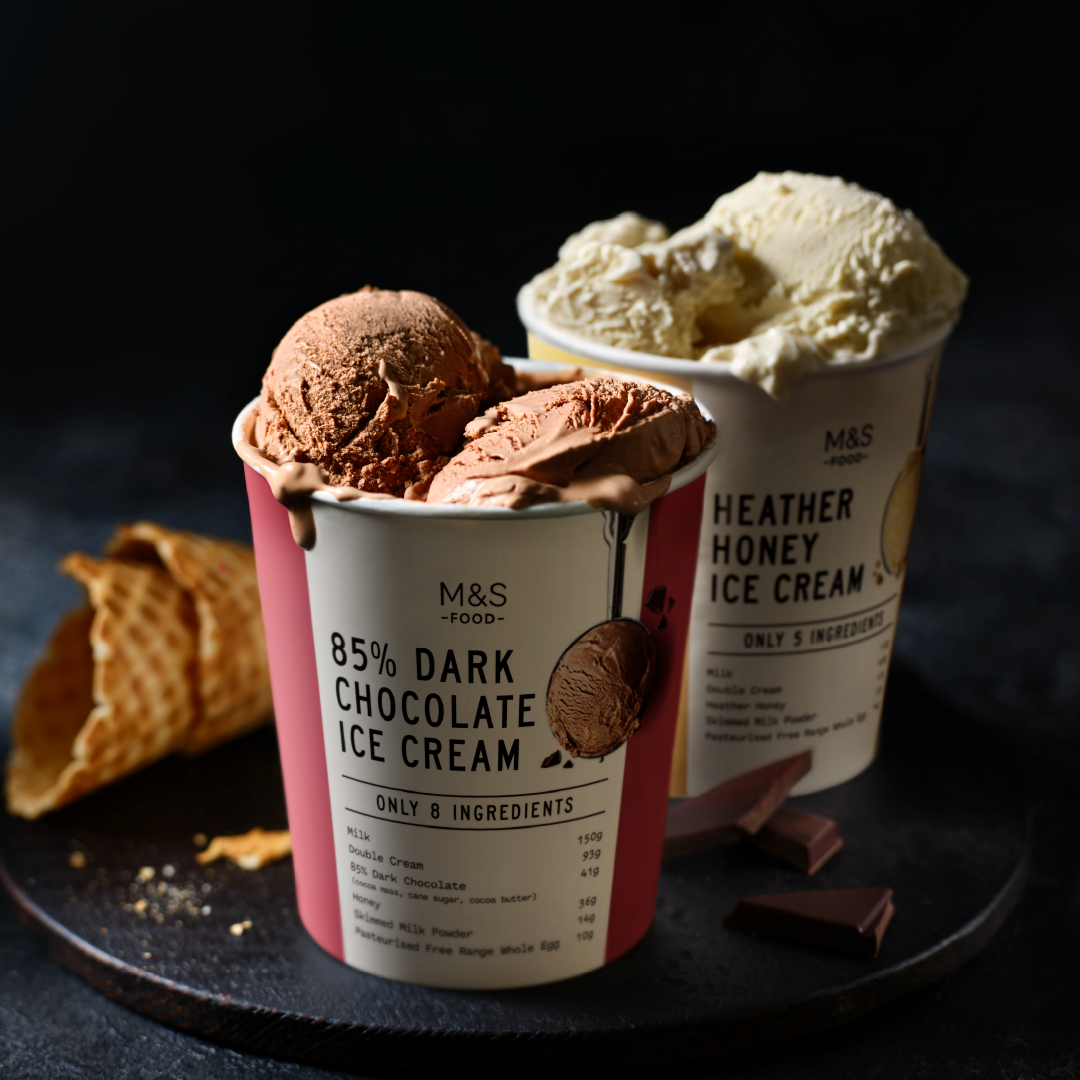 Two tubs of ice-cream 