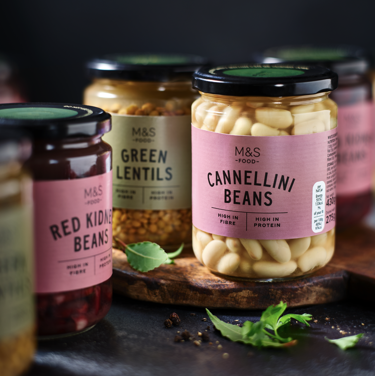 jars of beans