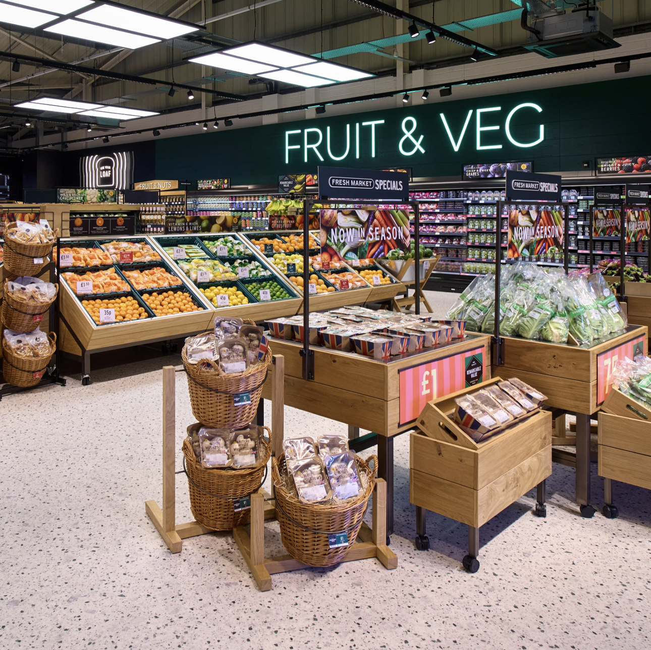an M&S food store