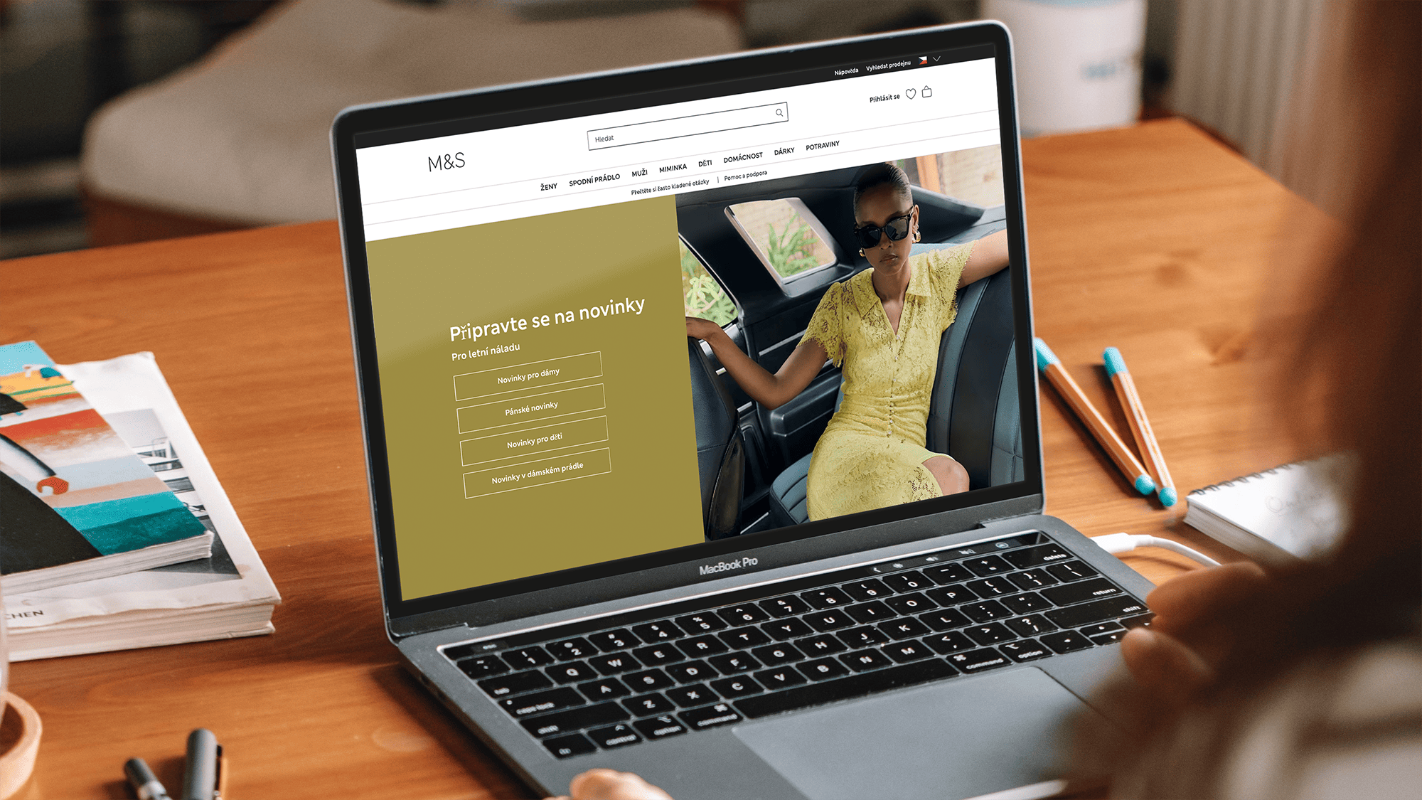M&S International website