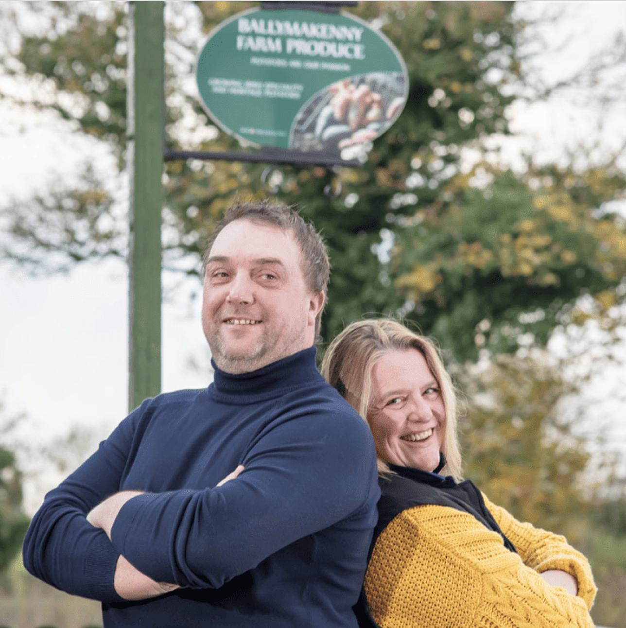 The owners of Ballymakenny Farm