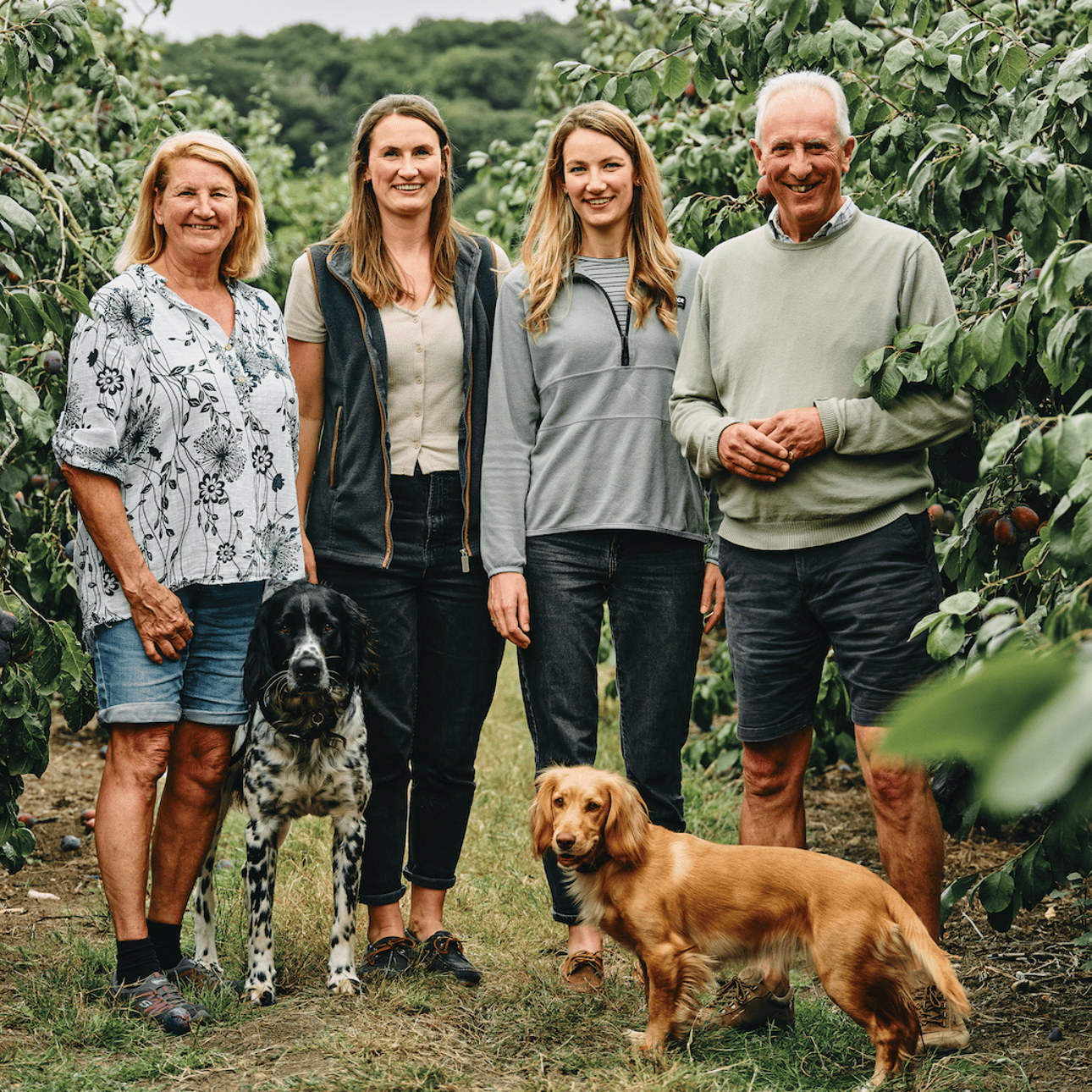 The Myatt Family on their farm.