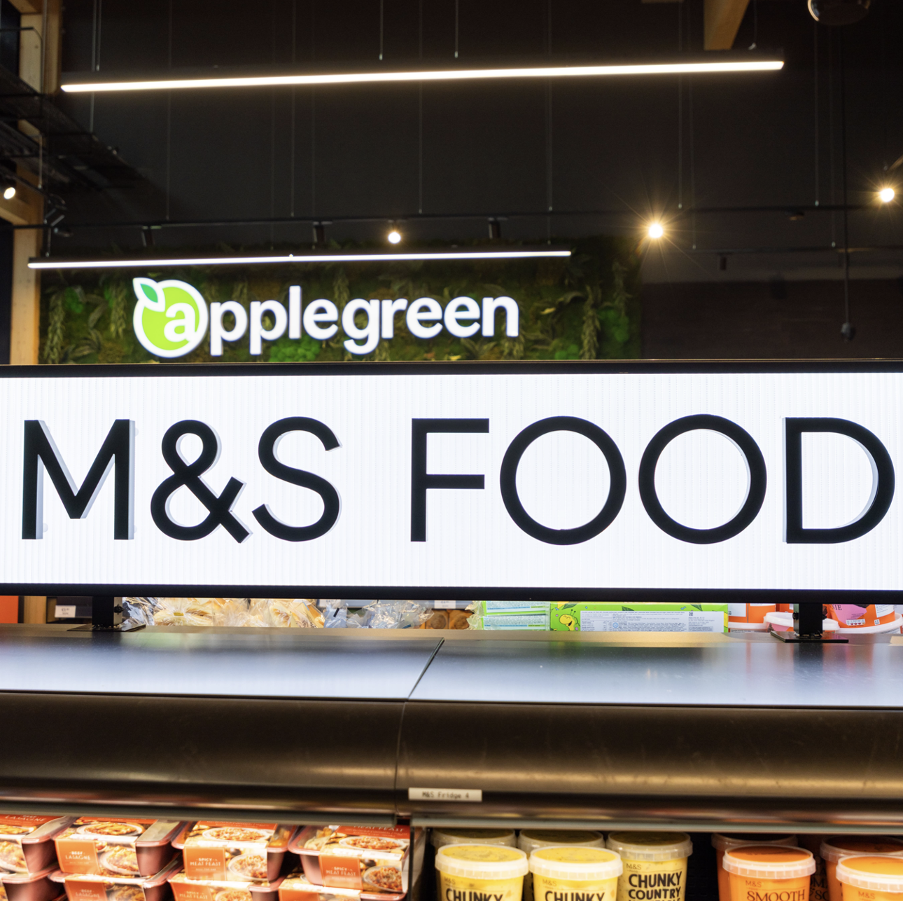 A food that reads M&S Food
