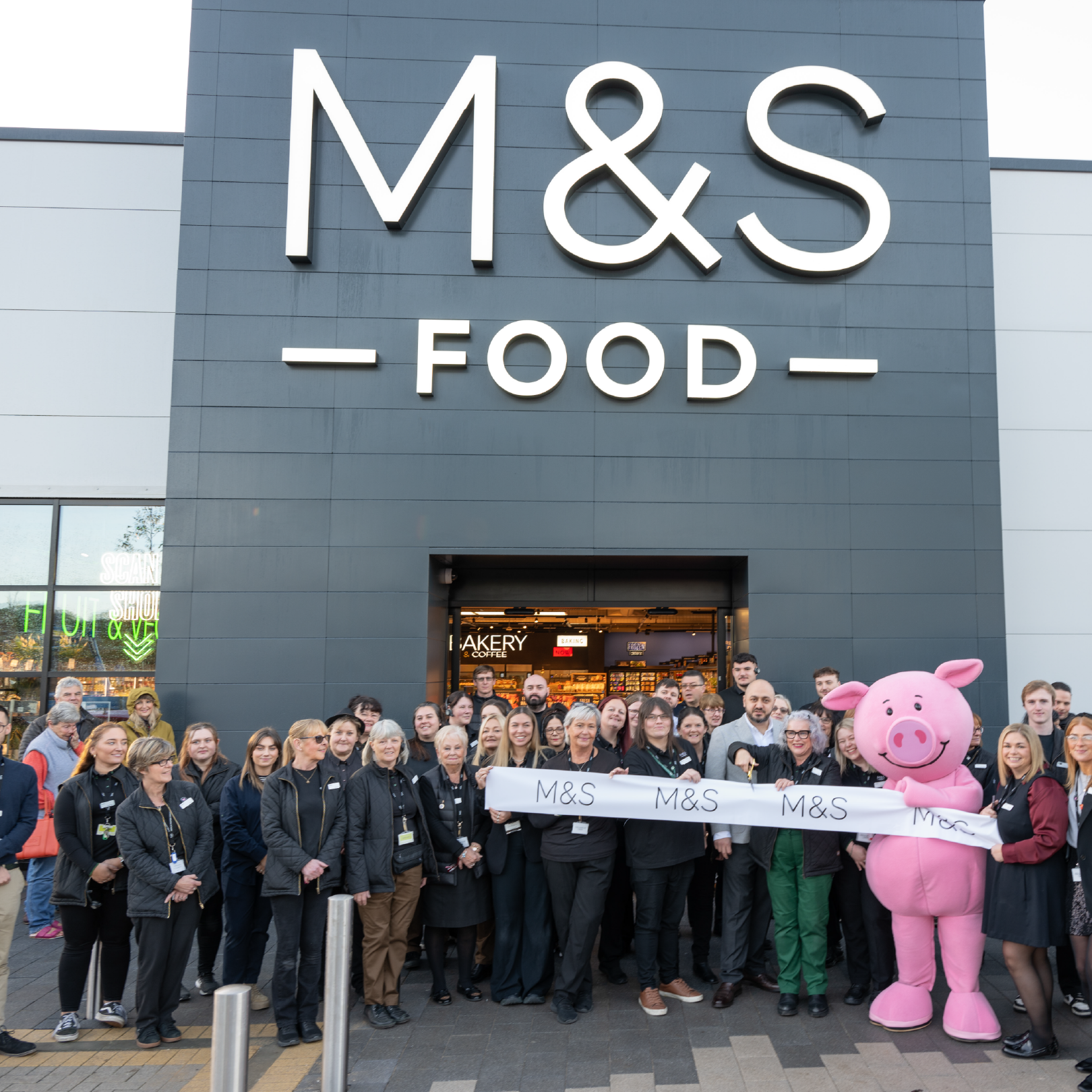 Plymouth store colleagues in front of the store