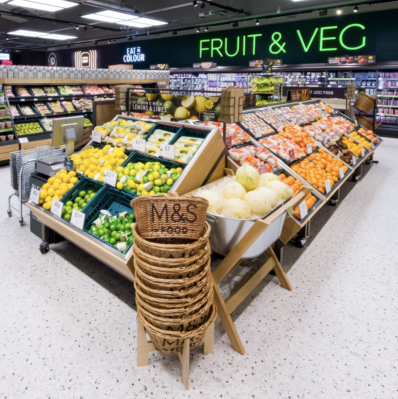 a fruit and vegetable stand