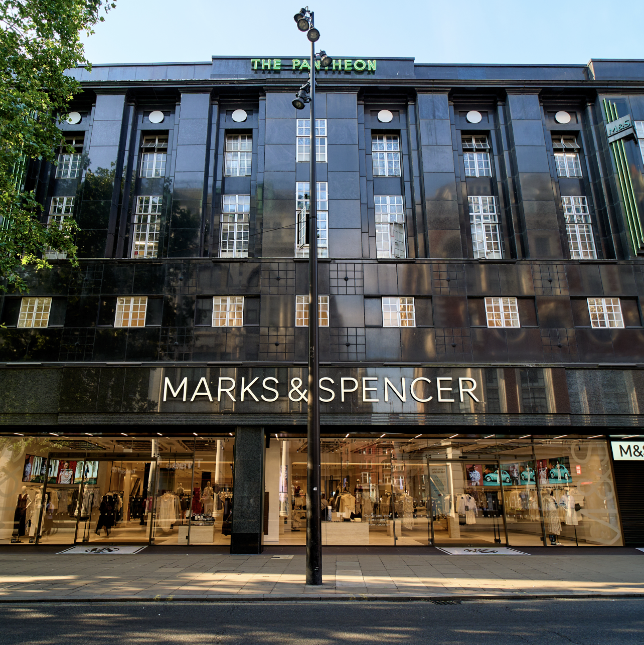 the M&S pantheon store exterior