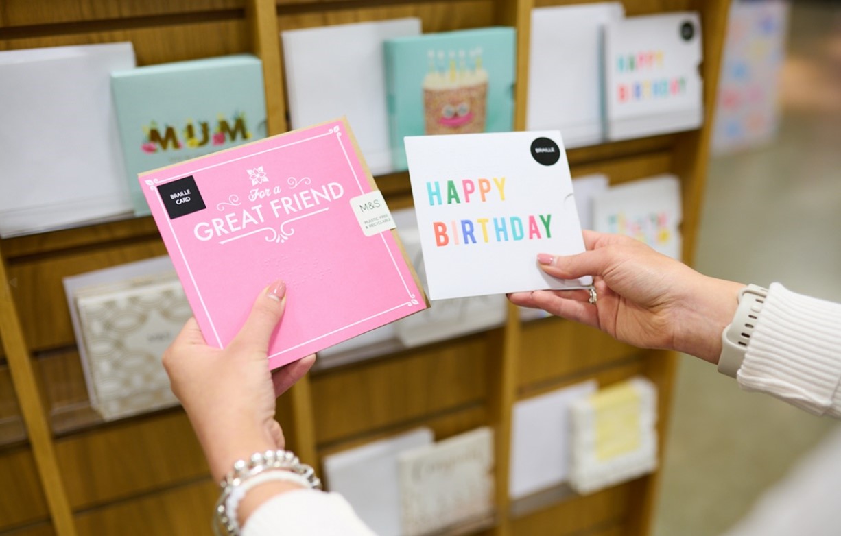 M&S rolls-out braille range including industry-first gift card 