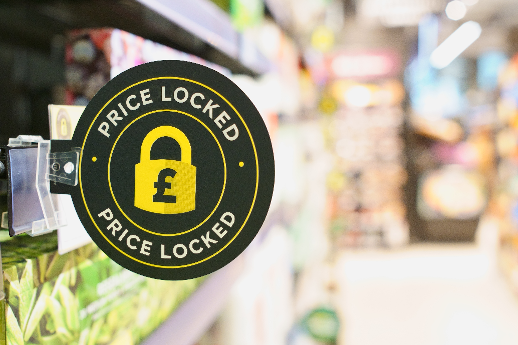 Price Locked Signage in Store