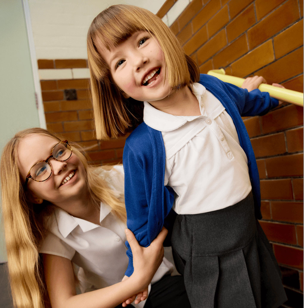 Children laughing