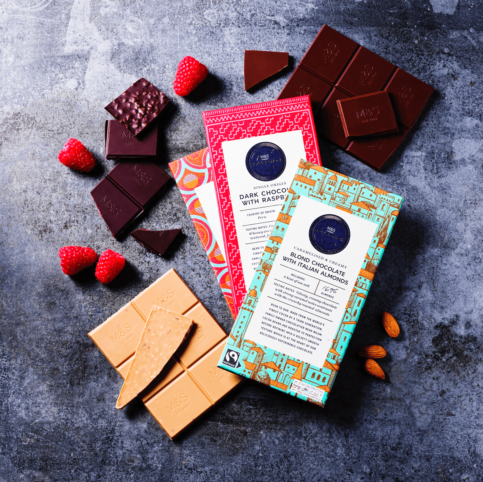 Collection chocolate bars
