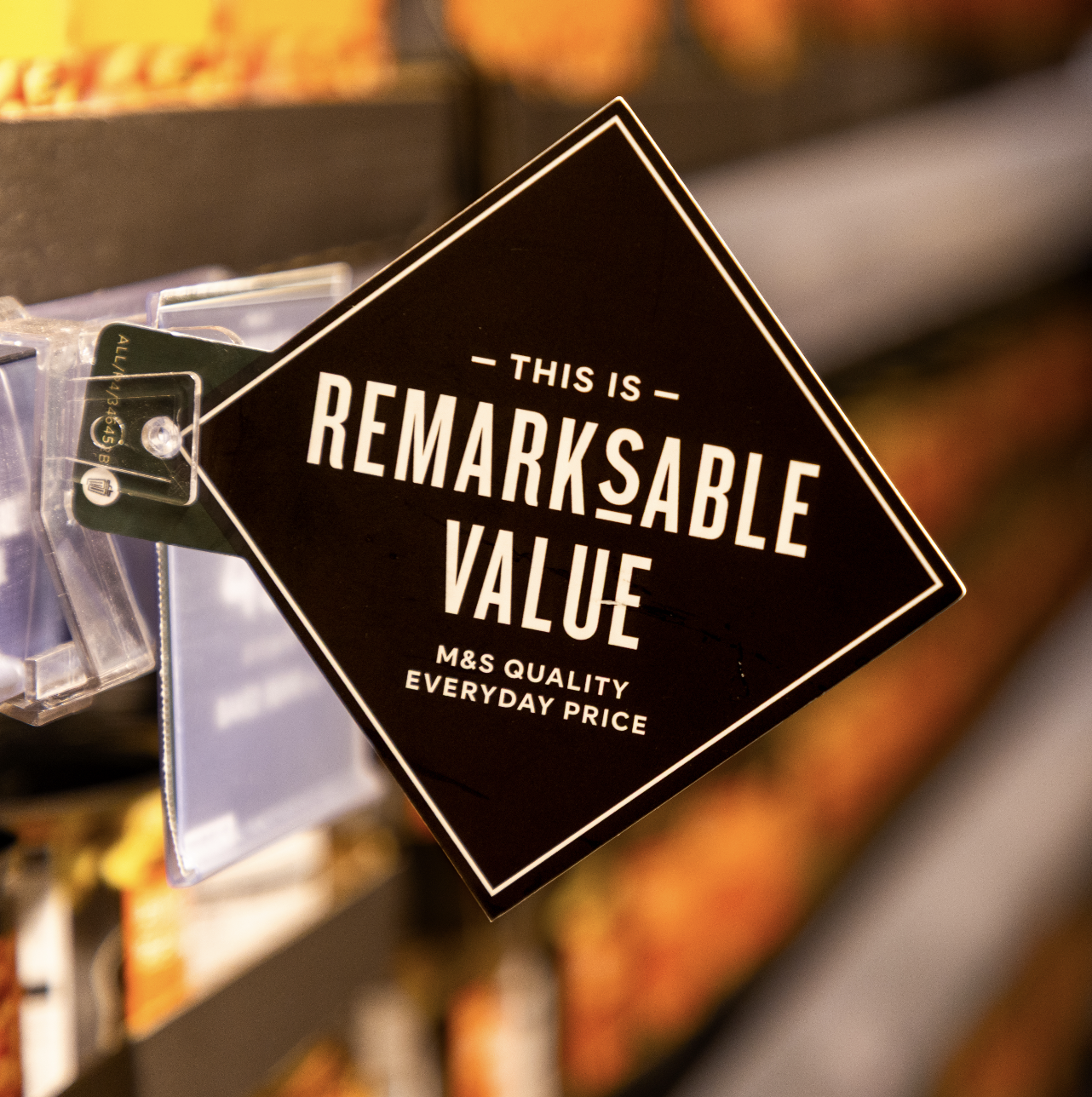 A sign saying 'Remarkable Value'