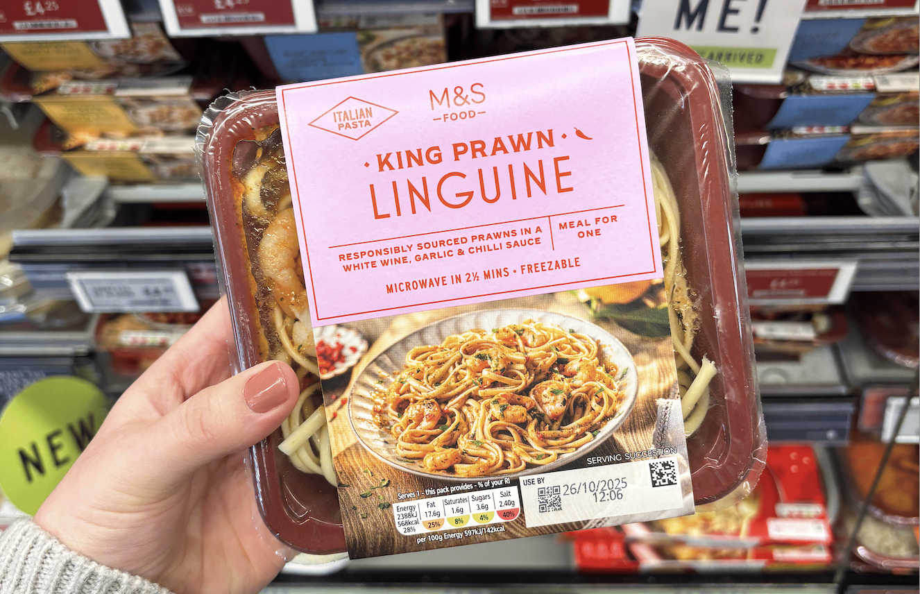 A king prawn linguine ready meal